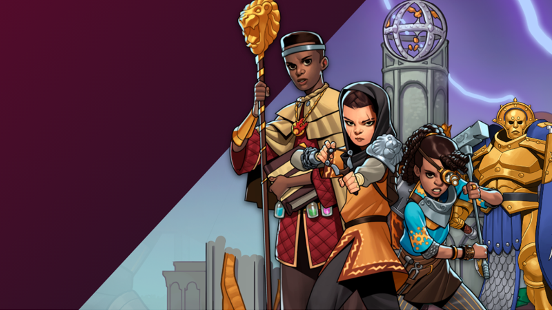 The heroes of City of Lifestone: Elio, Kiri, and Alish.